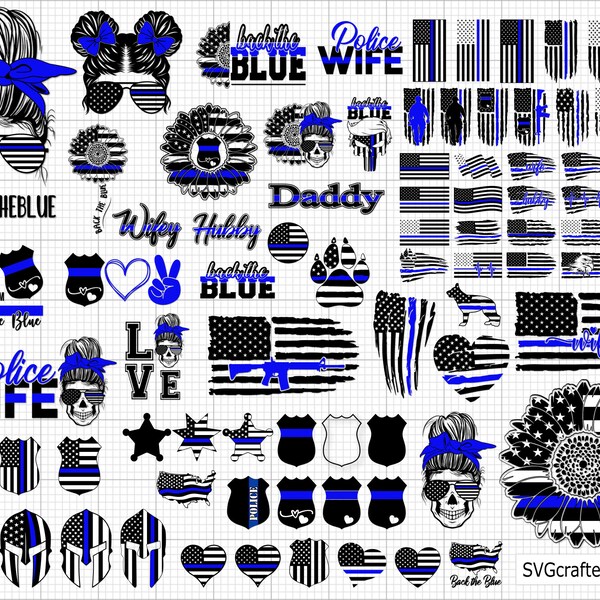 Thin Blue Line Police Officer's Daughter Heart Magnet - 4 Inch Vinyl Decal
