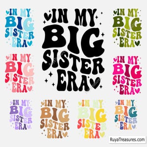 In meiner großen Schwester Era svg, große Schwester svg, Sibling svg, Familien svg, Schwester svg, Zitat svg, Empowerment svg, Schwester-Zitat svg, Schwesterschafts-Svg
