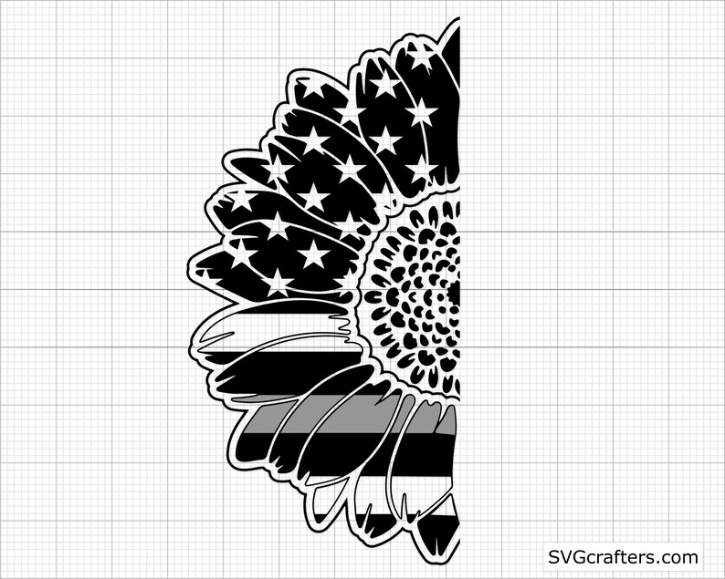 Free Free 79 American Flag Sunflower Svg Black And White SVG PNG EPS DXF File