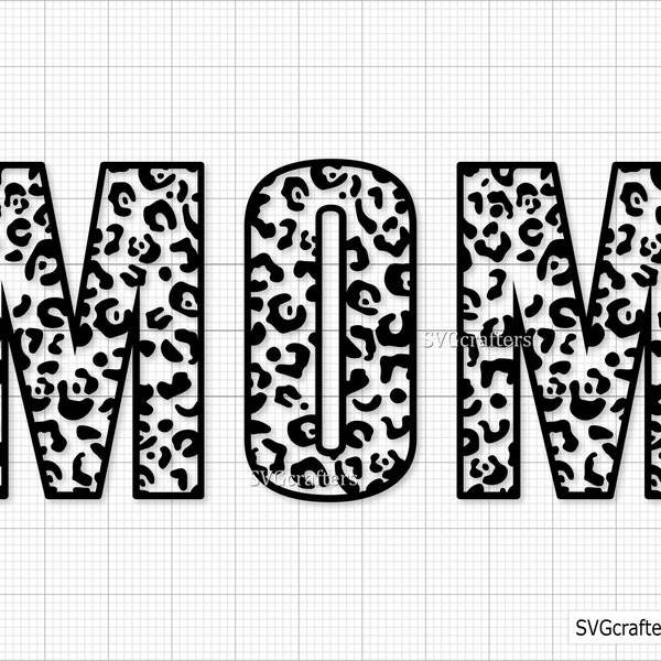 Leopard Mom svg, Leopard Print svg, mom leopard png, mom life svg, mom svg, cheetah mom svg, mommy svg - Printable, Cricut & Silhouette