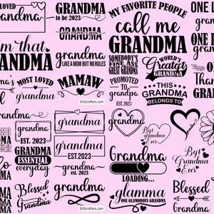 Nana Svg Bundle, Mimi svg, blessed grandma svg Mimi Life svg, Grandma svg, grandparents svg, Nana svg, Best Nana Ever svg, Grandma svg