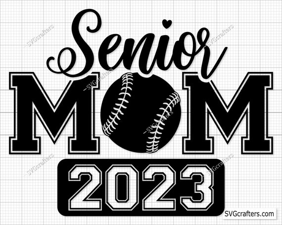 Senior Mom svg, Baseball mom svg, Softball, grunge distressed, png, dxf,  svg files for cricut, , senior night, vinyl cut file