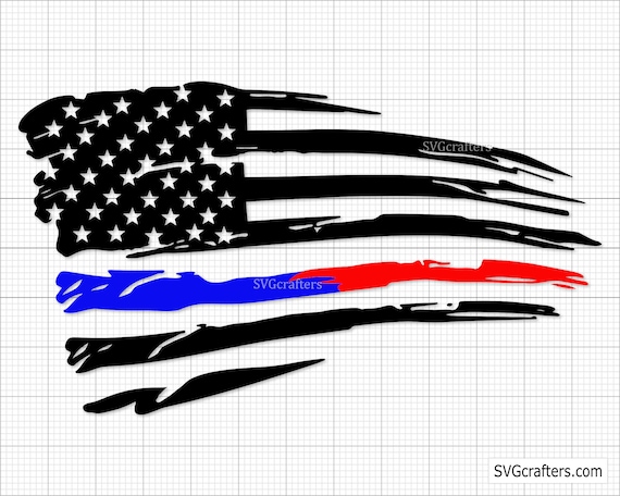 American Flag Thin Blue Red Line Svg Thin Red Line Svg Etsy Israel