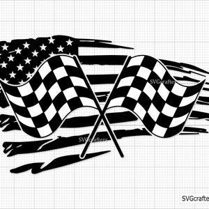 Checkered Flagge svg, Racing USA Flagge, Racerlife svg, Racing svg, Racing life svg, Checkeredflag svg, Rennen svg -Printable, Cricut & Silhouette