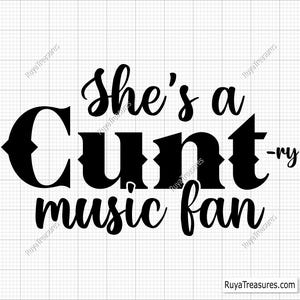 Elle est fan de musique country Svg png, fille country, Svg country, cow-girl, Svg Southern Girl, petite ville fille, Svg musique country