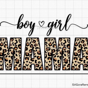 Mom Of Both Svg, Boy And Girl Mama Svg, Leopard Mama svg, Leopard Print svg, mama leopard png, mom life svg, mom svg, cheetah mom svg