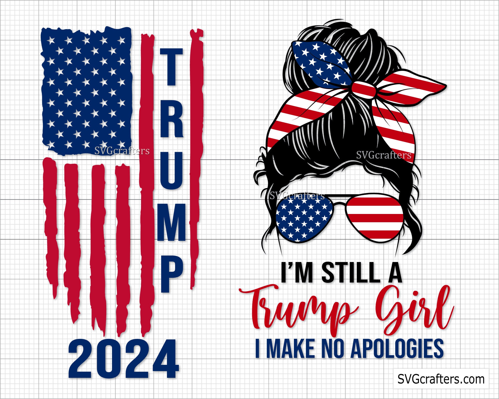 Trump Girl | Sublimation Tumbler Transfer