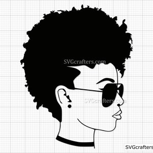 Natürliches Haar svg, schwarzes Mädchen magisches svg, Afro-Frauen-Svg, Afro-Svg, schwarze Leben Materie svg, Blm-Svg, schwarze Geschichte svg, Melanin-Svg Cut-Datei