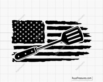 Amerikansk barbecue svg png, BBQ svg, grill svg, grillfather svg, rolig förkläde svg, grillning svg, kock svg - Utskrivbar, Cricut & Silhouette
