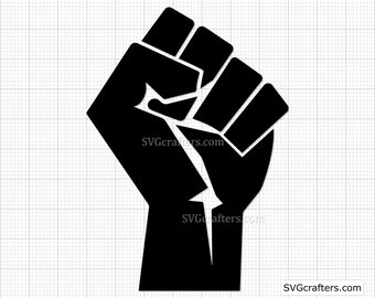 Fist svg, black fist svg, Black girl magic svg, Black lives matter svg, blm svg, black history svg, melanin svg - Cricut & Silhouette
