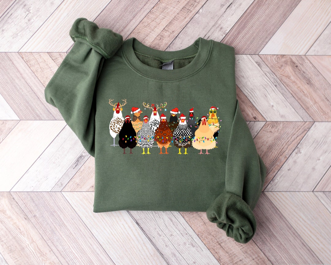 Personalized Chicken All-Over Print Sweater - Up to 7 Chickens - Christmas Gift For Chicken Lovers - I Just Want To Work In My Garden And Hang Out With My Chickens main image 0