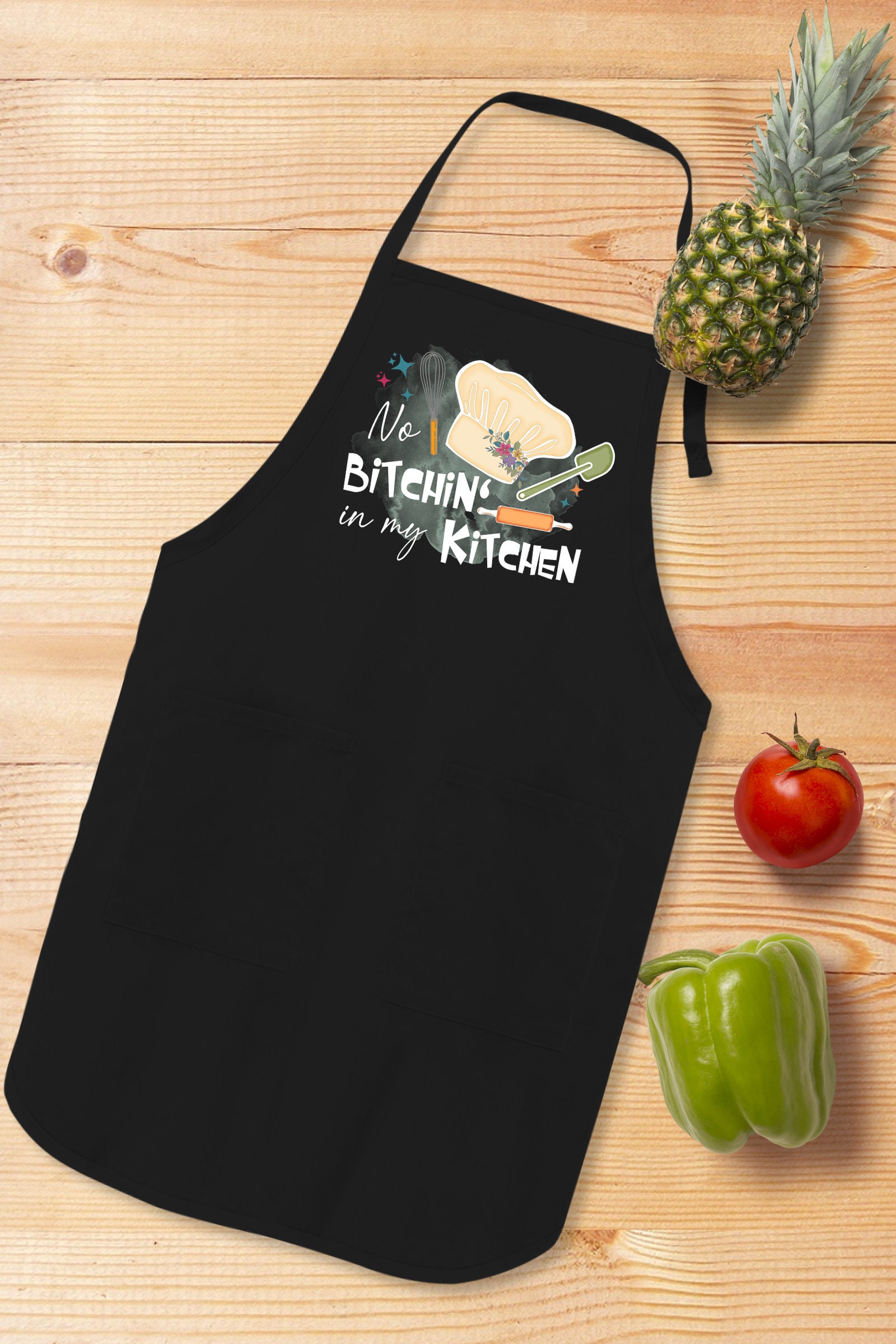 No bitchin in my kitchen Apron for Sale by lolora