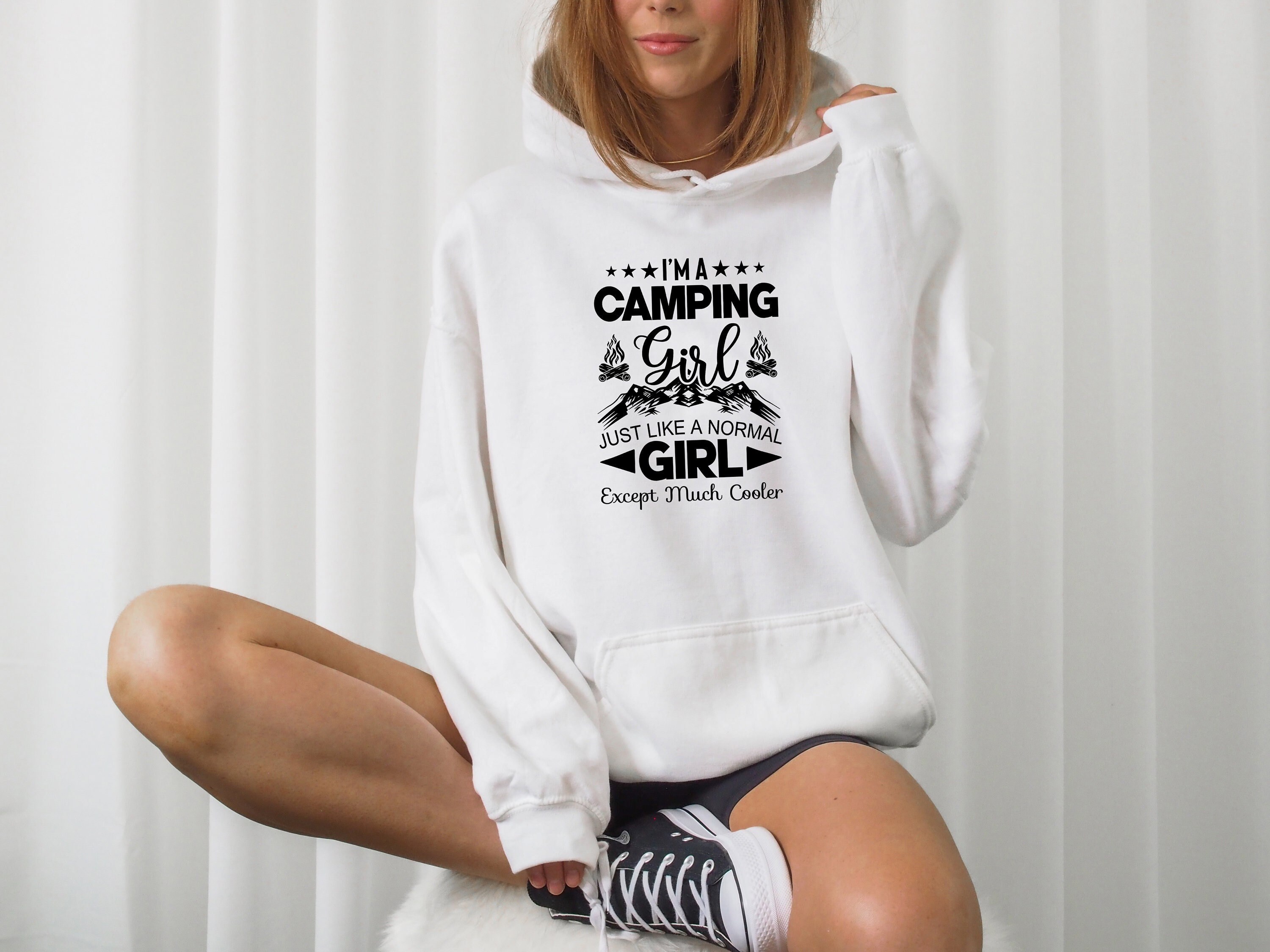 I m A Camping Girl Sweatshirt Just Like A Normal Girl Except Much