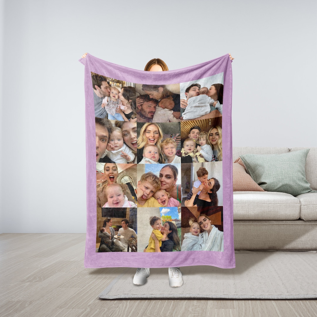 Custom Photo Blanket Collage Personalized Picture Blanket Etsy Australia