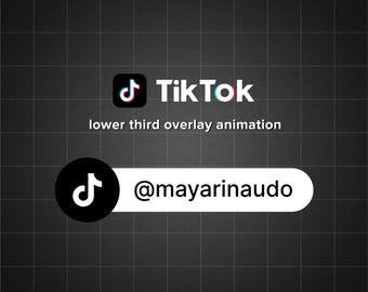 Animated TikTok Button Overlay for Youtube Intro Videos v2
