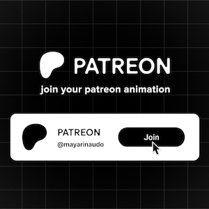 Superposición de botón animado personalizado para unirse a Patreon para vídeos de introducción