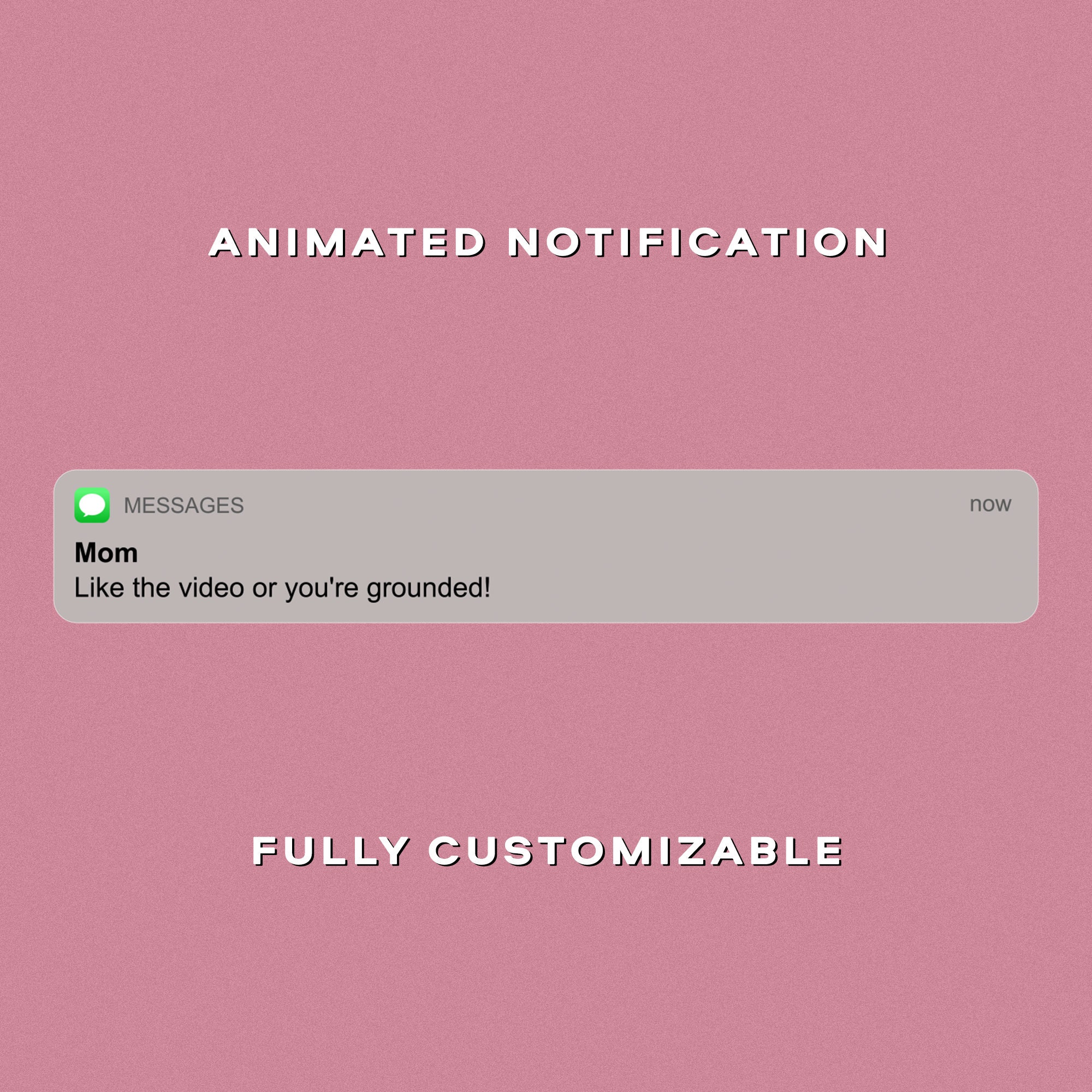 Custom Animated iMessage notification Button Overlay for Intro - Etsy España Custom Animated iMessage notification Button Overlay for Intro - Etsy España