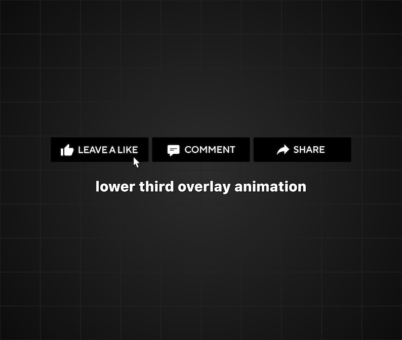 Animated Youtube Subscribe Button Overlay for Intro Videos Like Comment ...