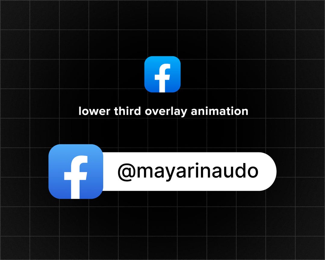 Custom Animated Facebook Button Overlay for Youtube Intro Videos - Etsy
