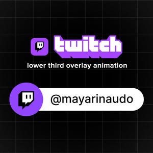 Animated Twitch Button Overlay for Youtube Intro Videos v2