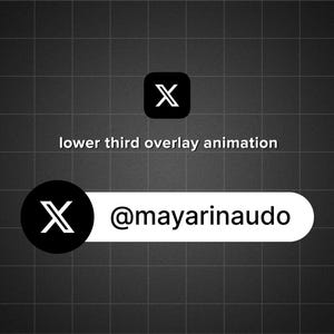 Animated X Button Overlay for Youtube Intro Videos v2