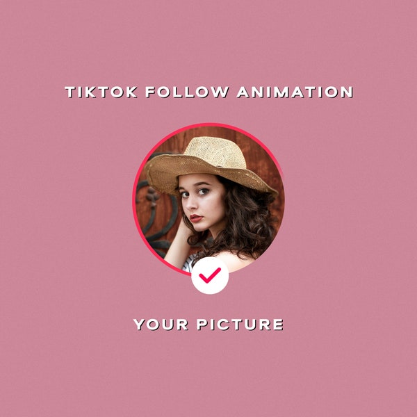 Individuell animiertes TikTok Follow Overlay für Videos