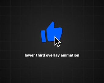Animated Like Button for Youtube Videos Digital Download