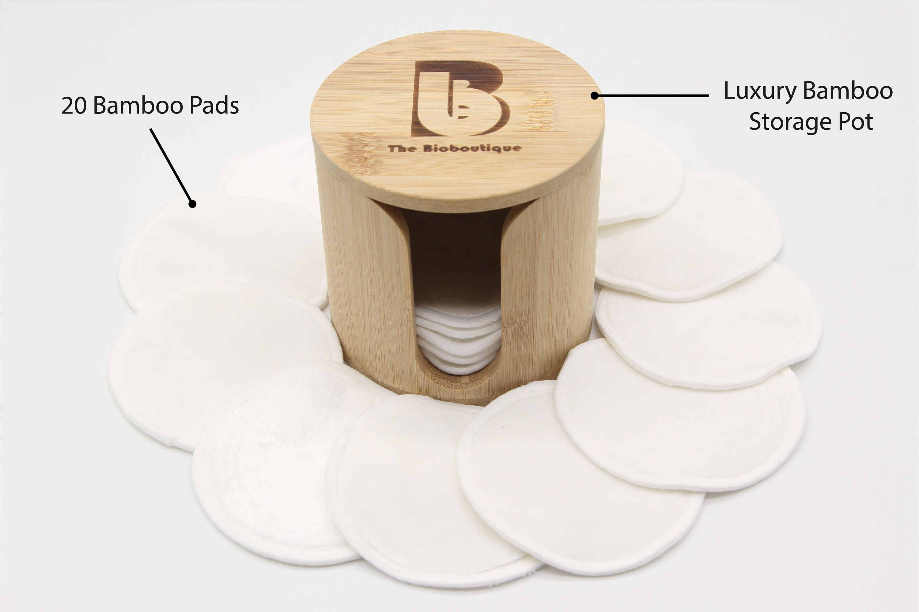 Bamboo Cotton Pads 20 Pack Soft Bamboo Terry and Velour Etsy