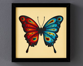 Free Butterfly Shadow Box Svg