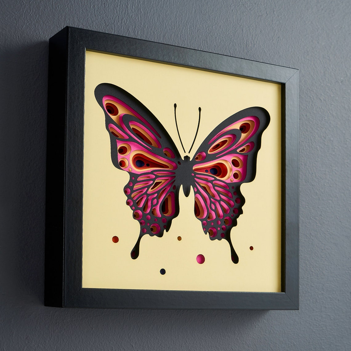 Butterfly Shadow Box Svg