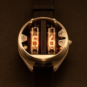 Nixie tube watch in-16 metal case ( duralumin case ), water-resistant, Sci-Fi watch , steam-punk watch, unique watch