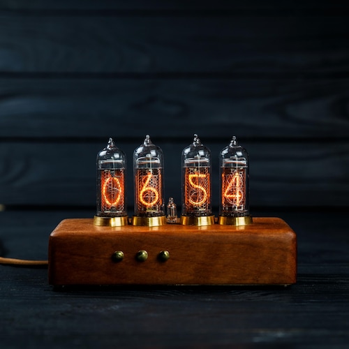 Nixie Tube Clock IN14 and IN16 on 6 Lamps - Etsy