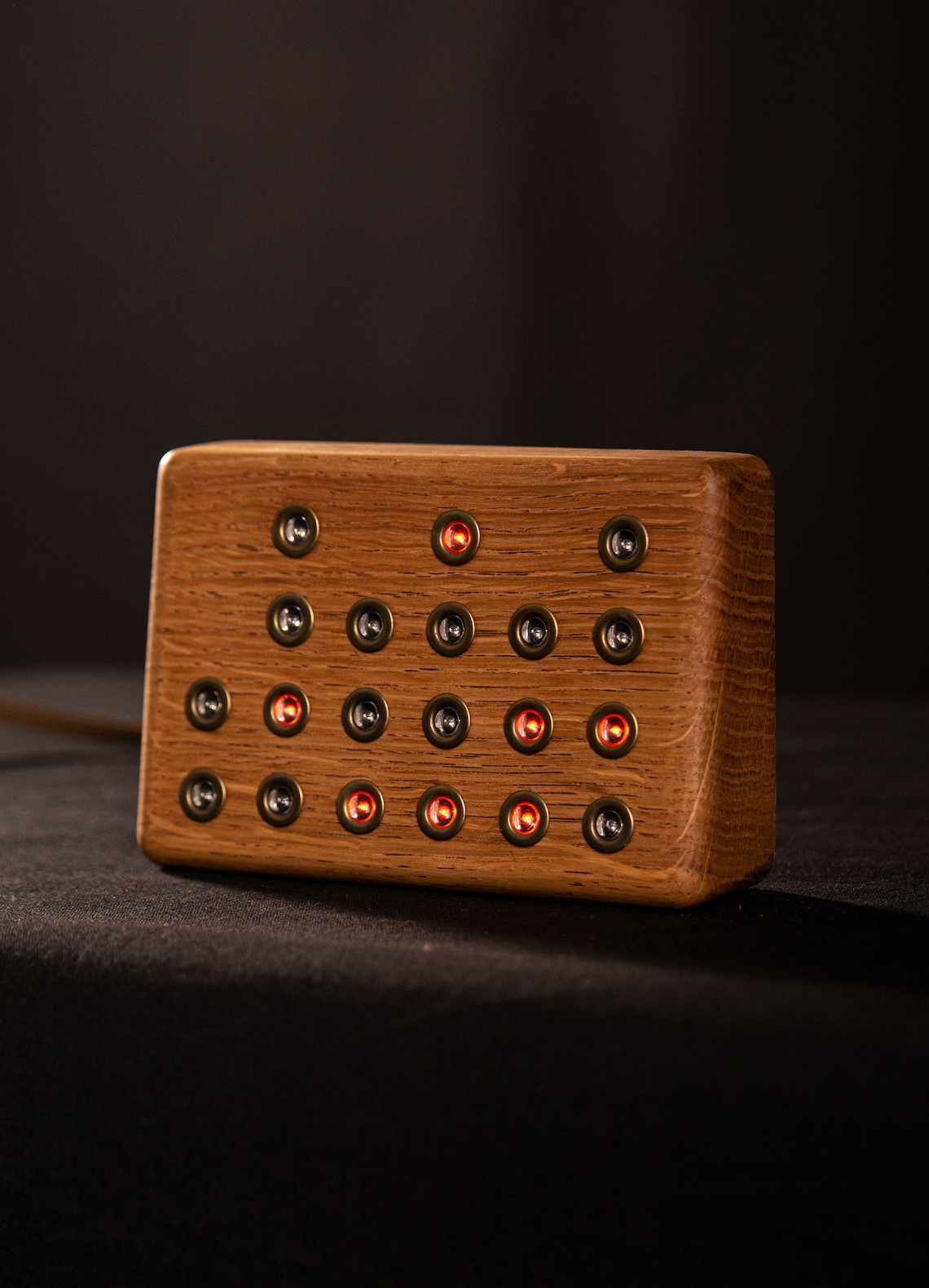Oak Binary Clock, Geek Steampunk Decor, Unique Gift - Etsy