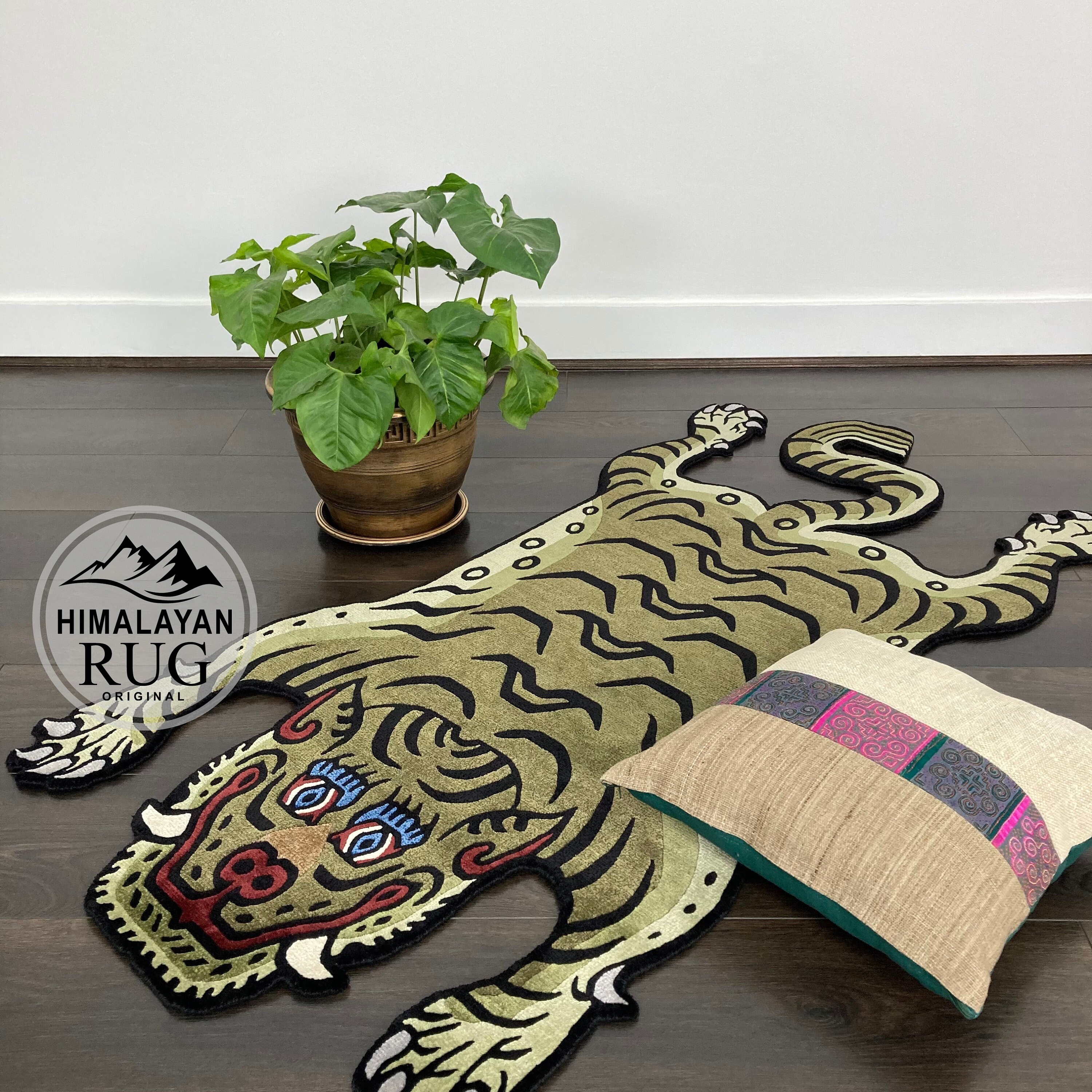 Luxury Army Tiger Rug Original Made In Nepal Etsy