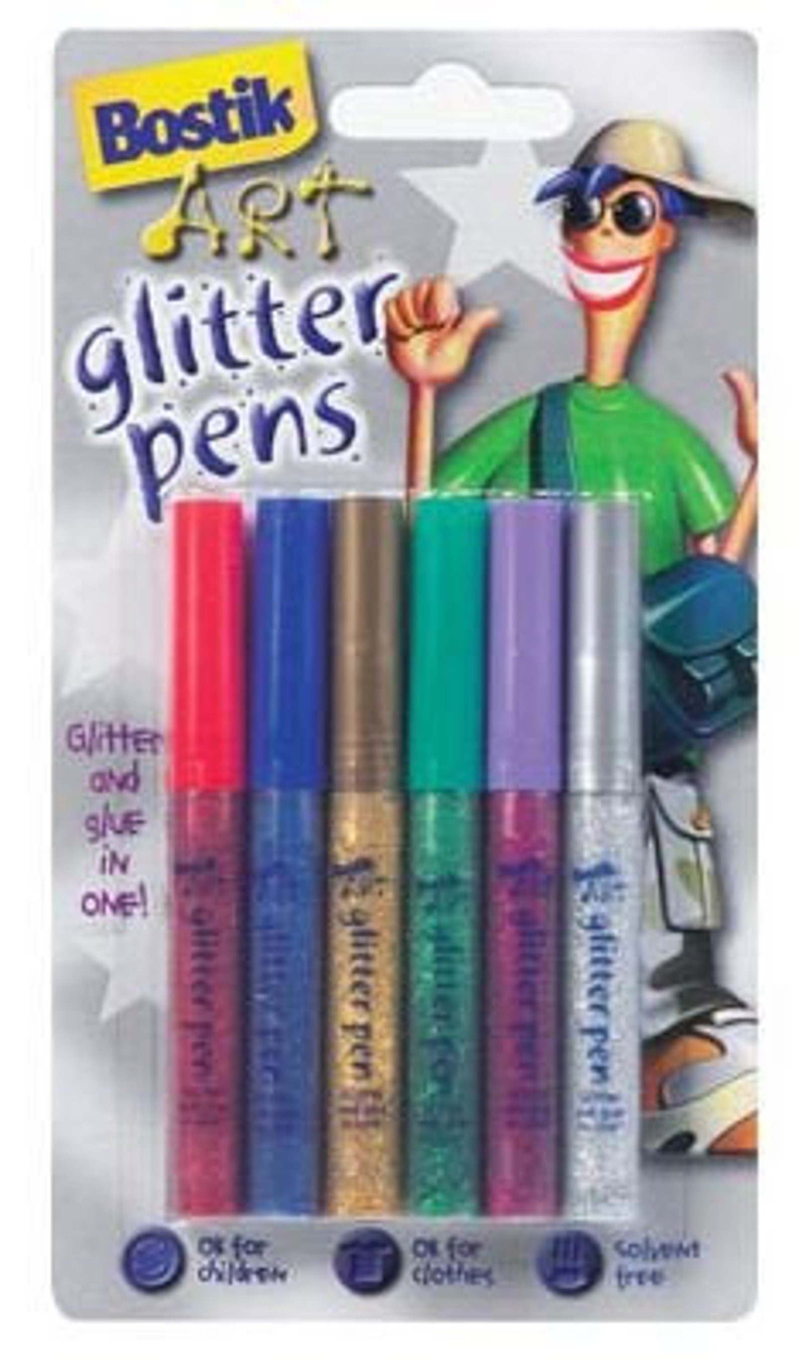 Bostik Art Glitter Glue Pens Pack of 6 Etsy