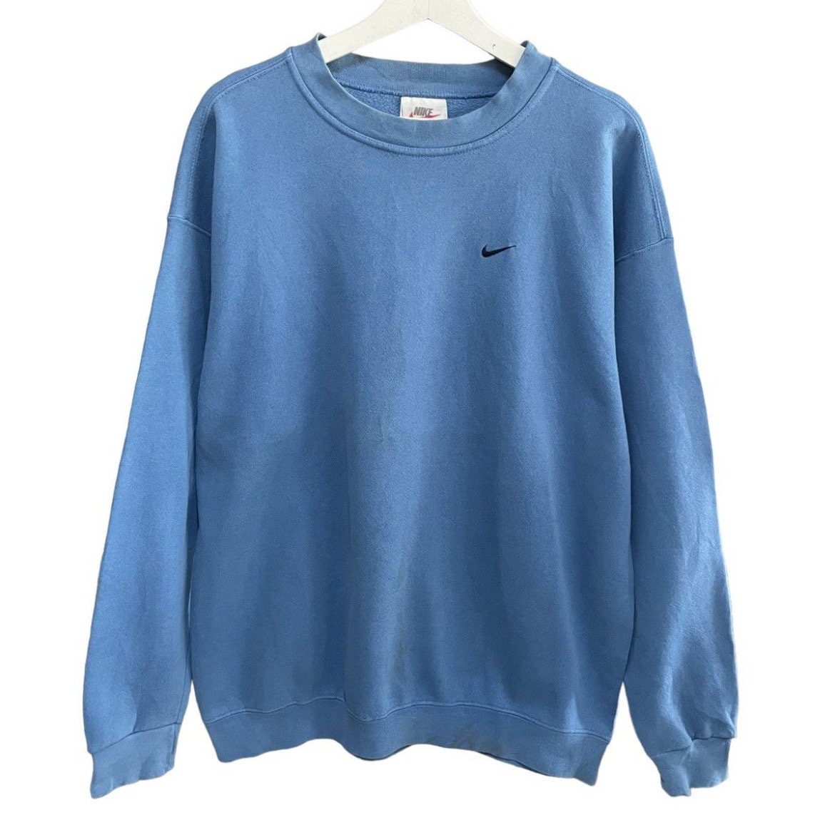 Pick Vintage 90 Nike Baby Blue Sweatshirt Jumper Pullover Crewneck Sportwear Nike Sweater Embroidered Logo Size Large Fit Xlarge Etsy