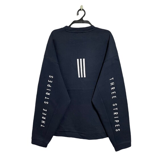 Pick Adidas the Three Stripe Sweatshirt Very Big Logo Spellout Sportwear Adidas Crewneck Adidas Sweater Pullover Adidas Size L Etsy