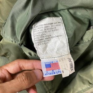 ¡¡Elección!! Chaqueta bomber antidisturbios Avirex MA1 de los 80, desteñida por el sol, chaqueta de vuelo con cremallera para hombre, talla grande imagen 14