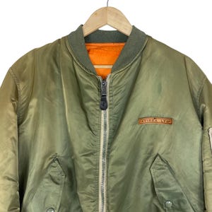 ¡¡Elección!! Chaqueta bomber antidisturbios Avirex MA1 de los 80, desteñida por el sol, chaqueta de vuelo con cremallera para hombre, talla grande imagen 9