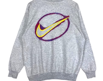 Vintage 90s Nike Sports Big Logo Crewneck Sweatshirt – Size Large