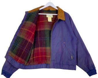 Rare 80s LL Bean Denim Shawl Collar Chore Coat - Etsy
