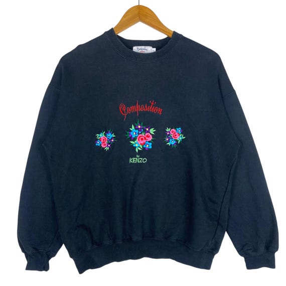 Kenzo, Pick!! Vintage Kenzo Pullover Sweater Crewneck Embroidered Logo Sweatshirt Size M-L
