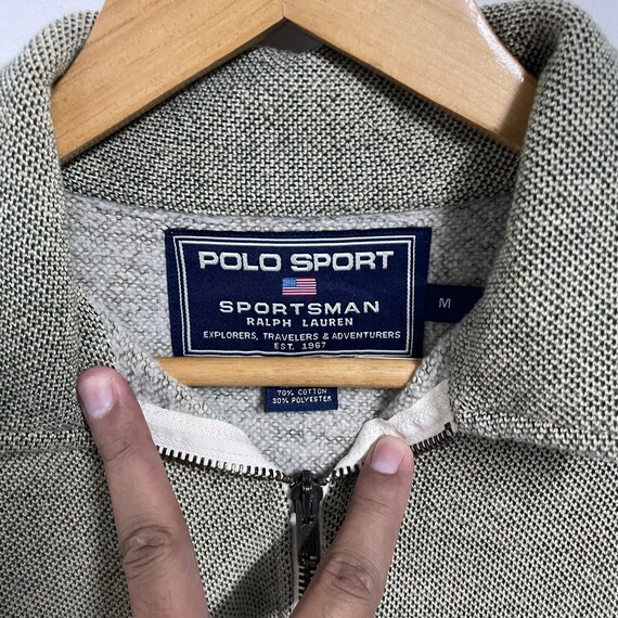 トップス 90s polo ralph lauren half zip sweat M Vintage 90s Polo Sport Ralph Lauren K Swiss Half Zipper Polo