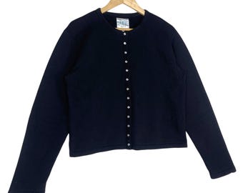 Pick!! AGNES B Le Petit Snap Button Cardigan Vintage Sweater Like