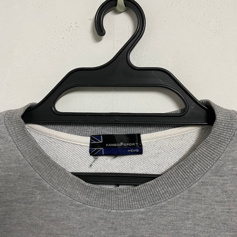Vintage 90s Kangol Sweatshirt Very Big Logo Colourblock Pullover Streetwear Medium Size Pick!