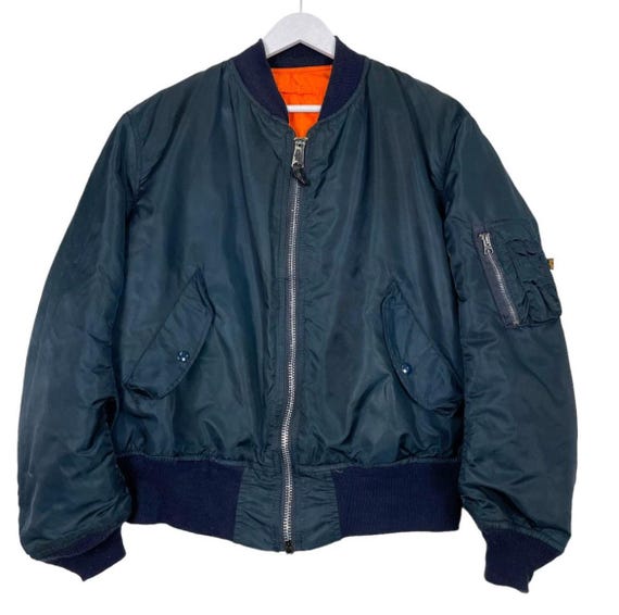 Pick!! 80s Alpha Industries Ma1 Bomber Riot Jacket Light Pick!! 80s Alpha Industries Ma1 Bomber Riot Jacket Light