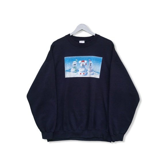 Pick !! Vintage 90 Mickey Mouse Snowman Sweatshirt
