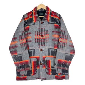 Chaqueta Neo Blood Native Navajo de lana, fabricada en Japón, con forro acolchado, talla extragrande.