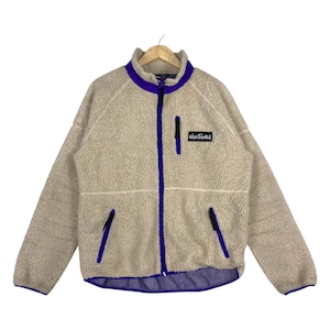 Pick!! Vintage Wild Things Biege Boa Fleece Fullzip Jacket Outdoor Fit – Fit To Large