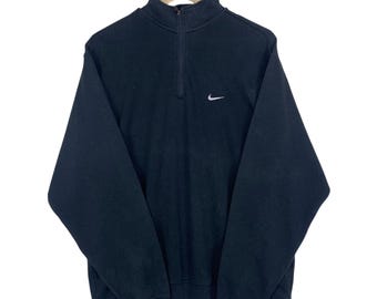 Vintage Nike Halfzip Sweatshirt Jumper Crewneck Sportwear Sweater Pullover Size L-XL